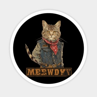 Cat Cowboy Expedition Magnet